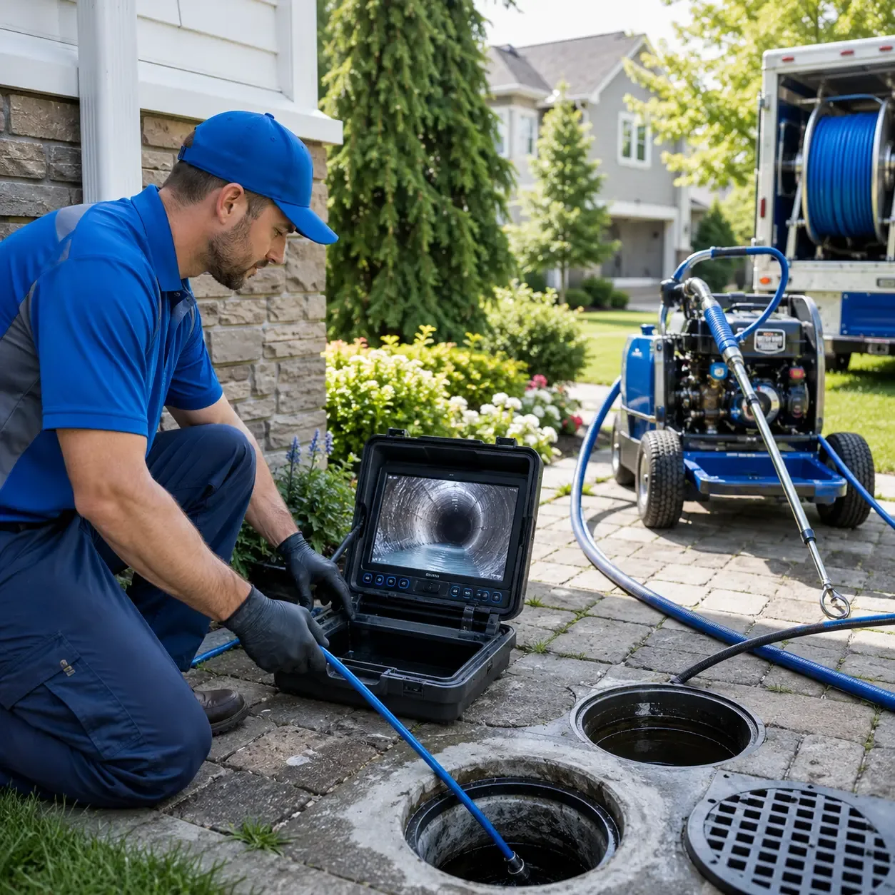 Outdoor drain cleaning professionals serving New Fairfield, CT