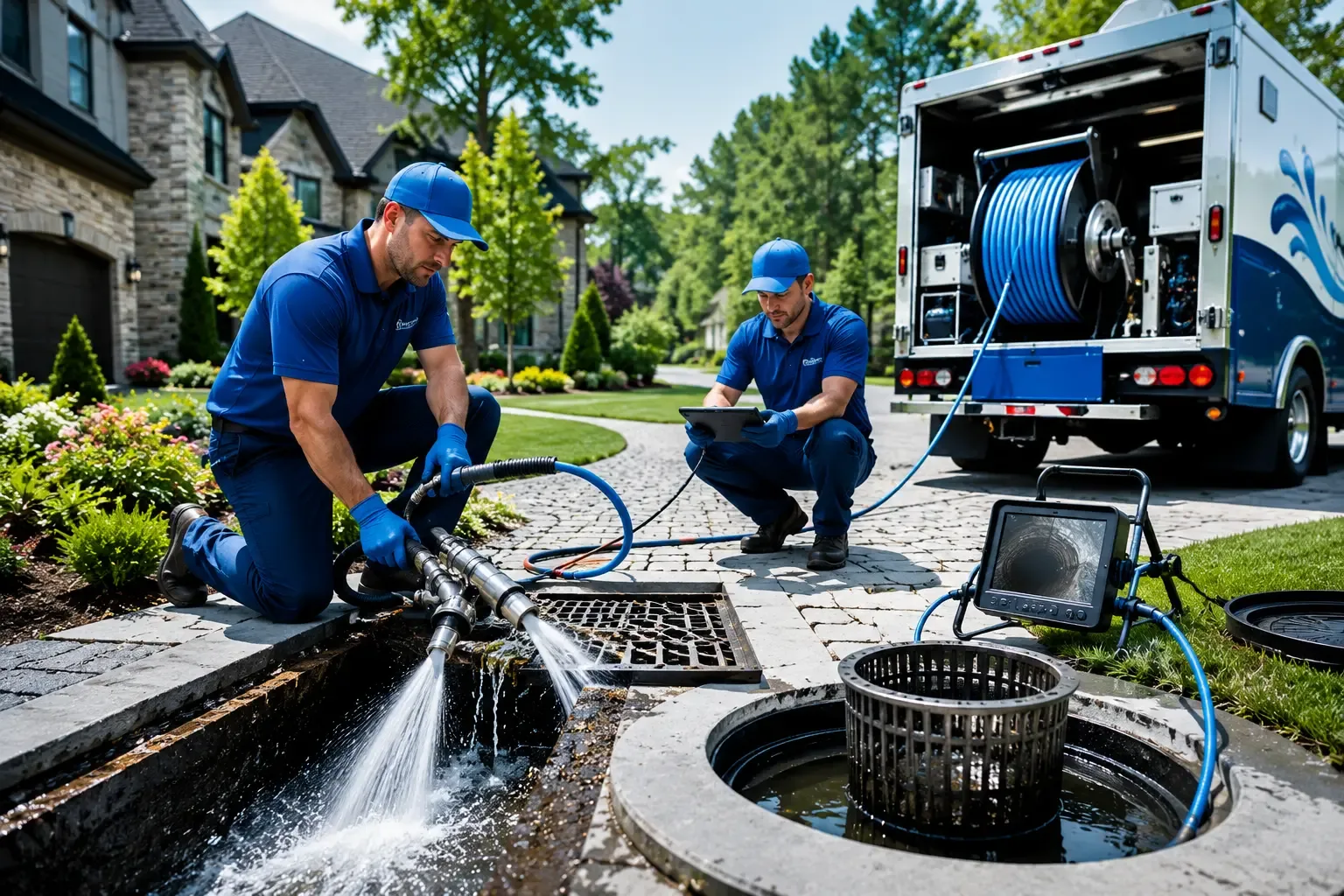 Local outdoor drain cleaning professionals in New Fairfield, CT